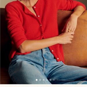 Sezane Red Women's Cardigan